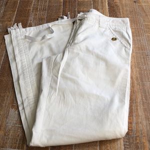 White cotton pants